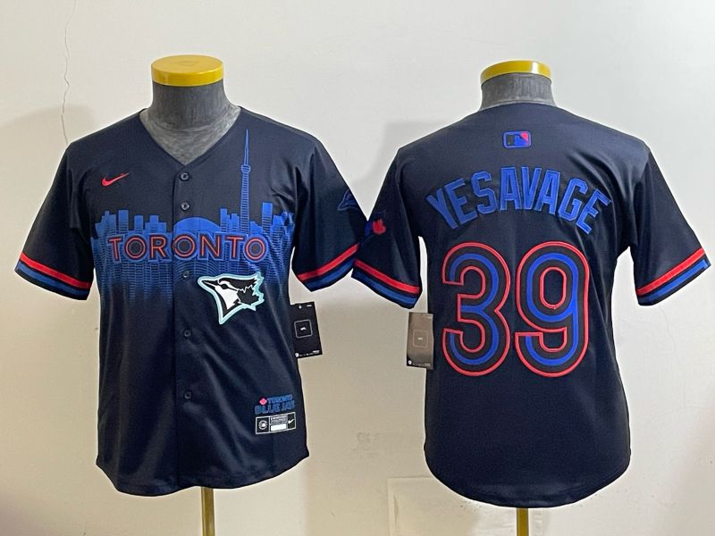 Youth 2025 Nike Toronto Blue Jays #39 Yesavage Blue Game MLB Jersey 01->youth mlb jersey->Youth Jersey